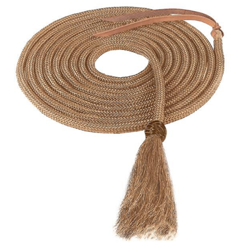 Weaver Nylon Mecate w Horsehair Tassel - Tan